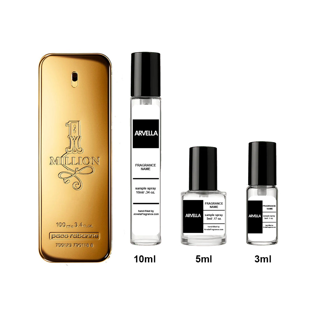 Paco Rabanne 1 Million Sample 10ml Spray - Arvella Fragrance